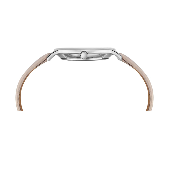 Timex Orologio Analogico Al Quarzo Metropolitan 34Mm Leather Strap Watch