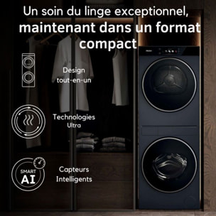 Lave linge séchant hublot HAIER CLC108-GNU1-S