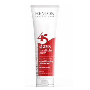 45 DAYS - Cheveux Rouges et Roux - Shampooing et Après-shampooing 2en1 Protecteur de Couleur 275 ml