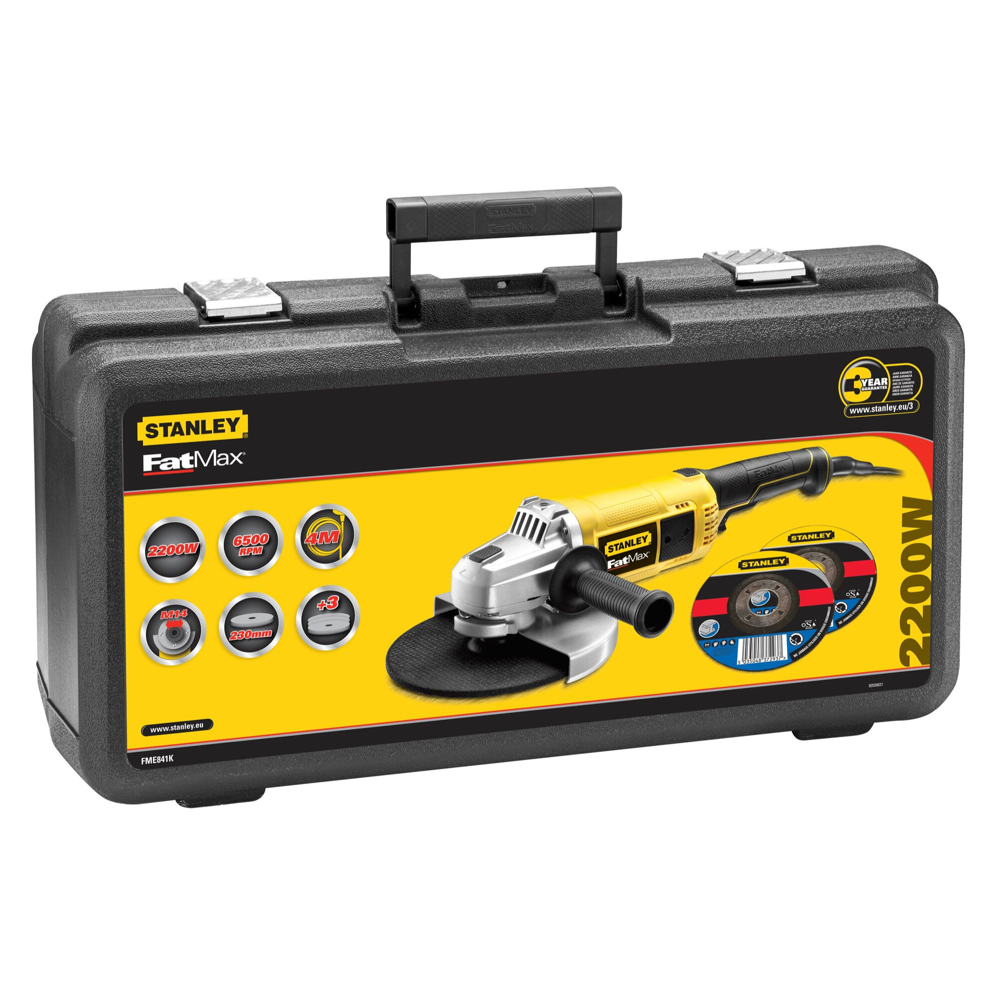 Meuleuse 2 Mains 230mm - 2200W STANLEY FATMAX - FME841-QS