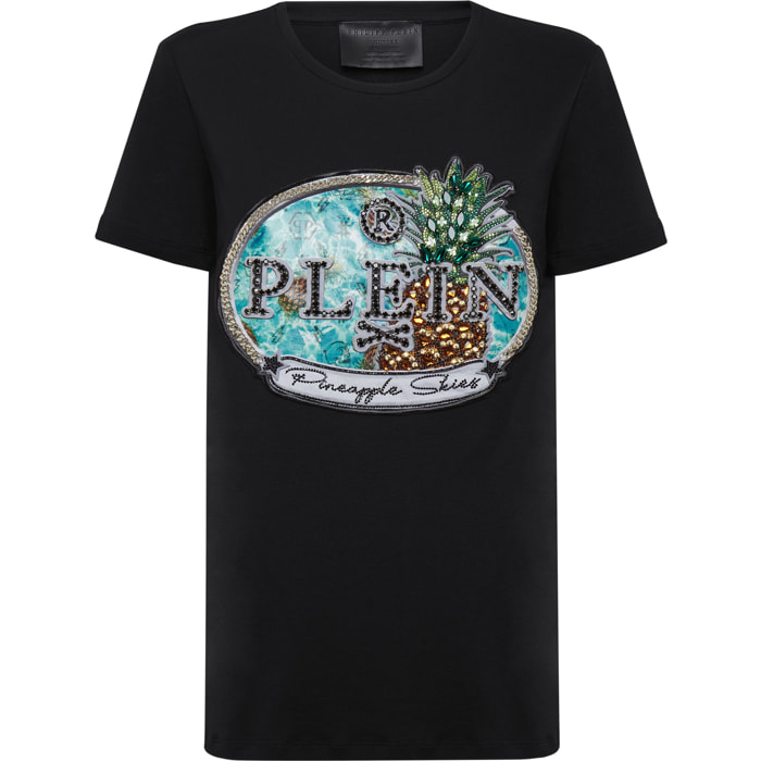 PHILIPP PLEIN Camiseta de cuello redondo PINEAPPLE SKIES