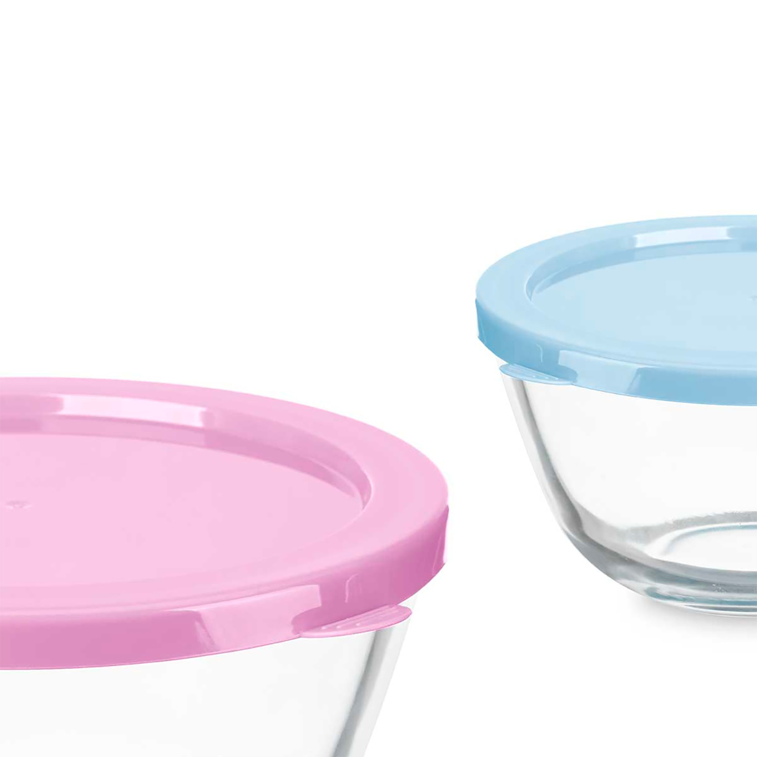 SET 4 CONTENITORI IN VETRO BOROSIL ROSSO 800/1000/1600/2100ML