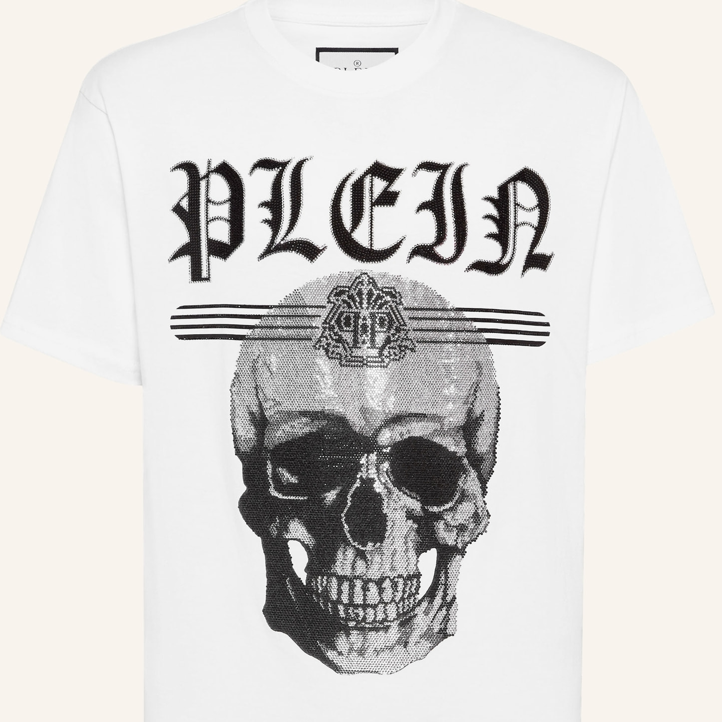 PHILIPP PLEIN Camiseta de cuello redondo y manga corta TATTOO