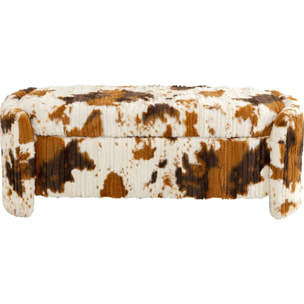 Banc-coffre 115cm vache Kare Design