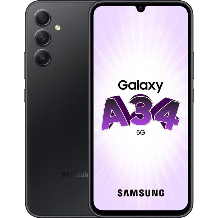 Smartphone SAMSUNG Galaxy A34 Graphite 128 Go 5G