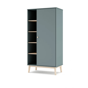 Armario juvenil Misty Breeze Verde Salvia - Oak Soft