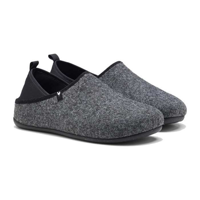 Zapatillas De Casa Lanna Dual Fit Man Negro & Grafito