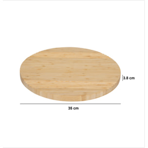 Plateau tournant en bambou D35cm