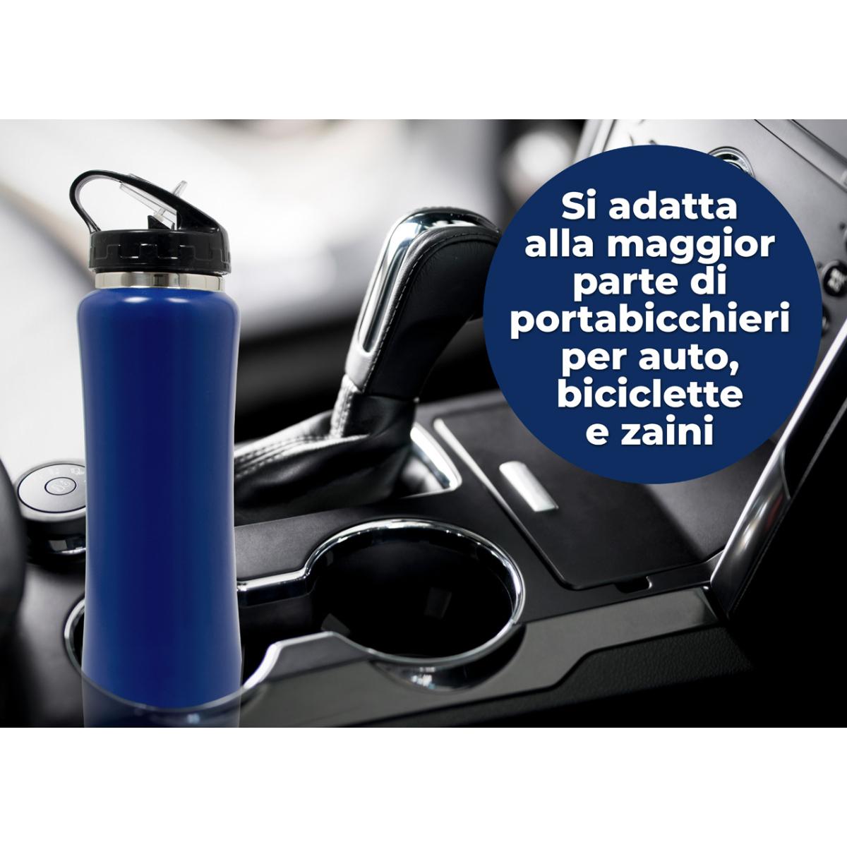 Borraccia Termica Thermos Caldo-Freddo Modello Sport Blu