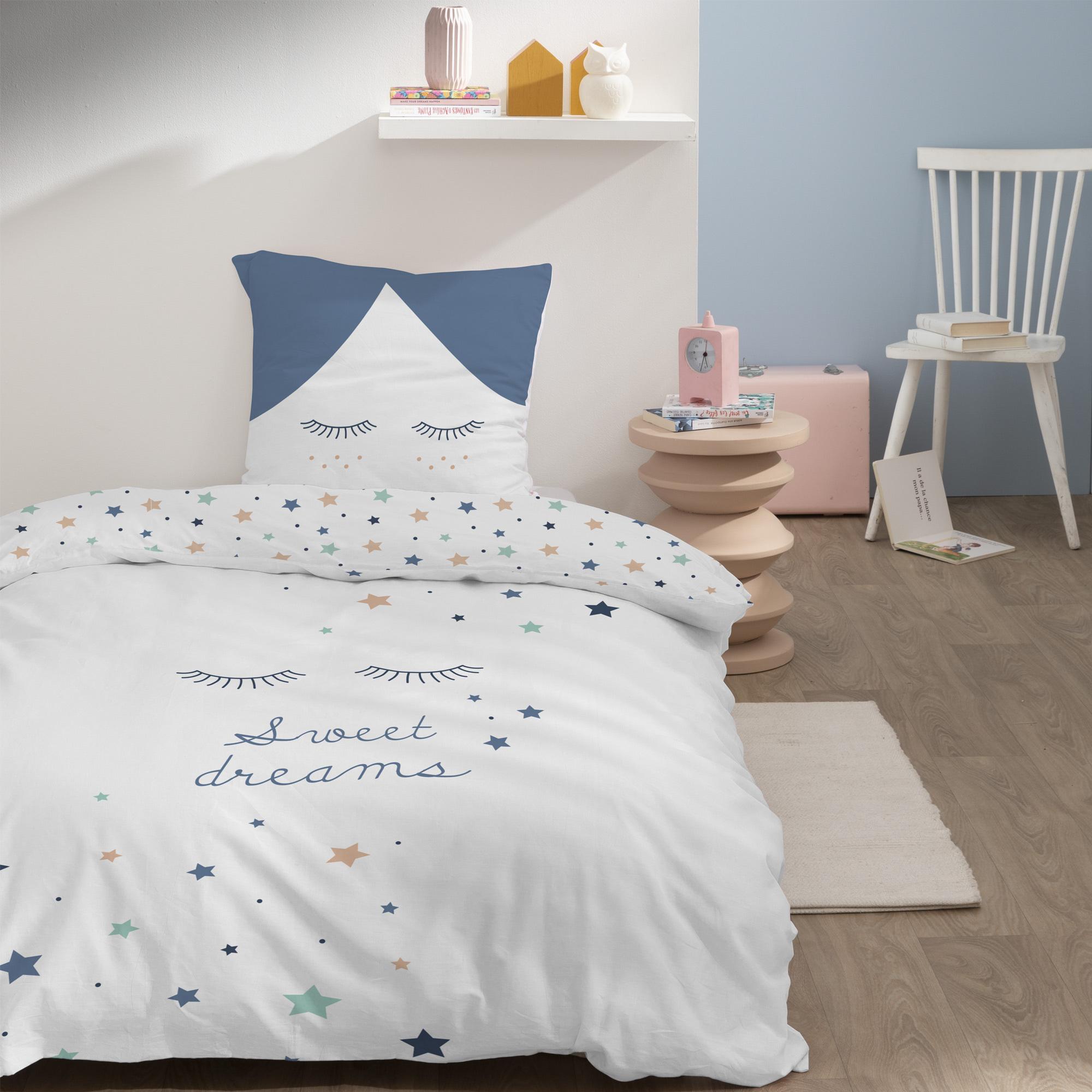 Parure de lit imprimée 100% coton, SWEET DREAMS