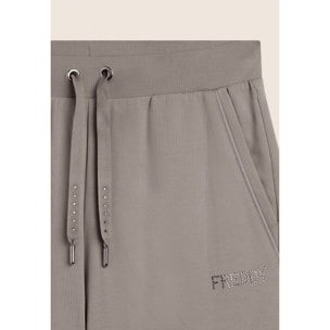 Pantaloni Sportivi con gamba Dritta e strass FREDDY