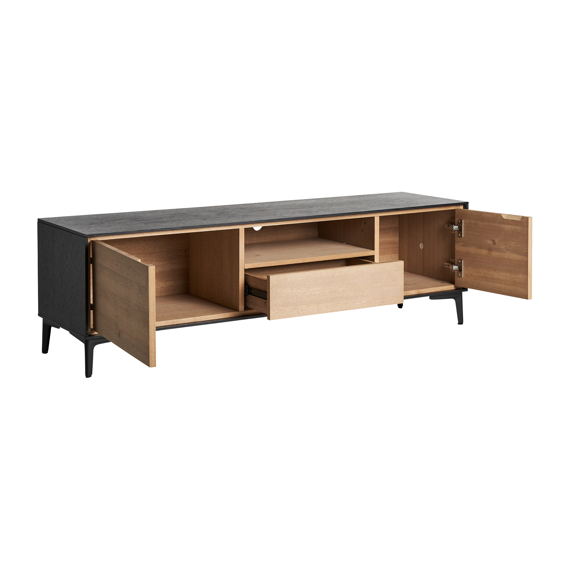 Mueble tv de madera dm en color negro