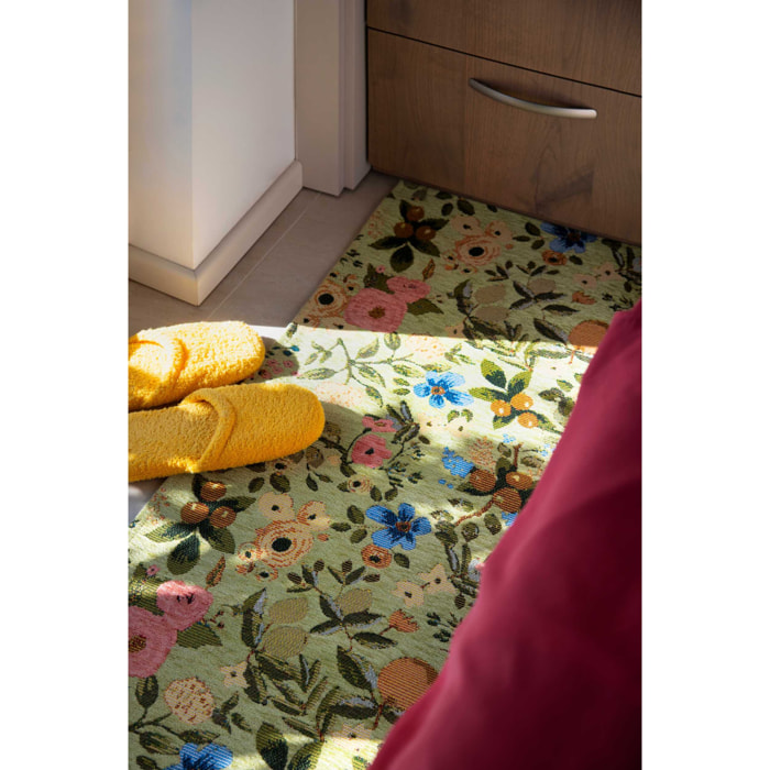 Tappeto Excelsa Fiori Frida in poliestere e cotone 55x110 cm multicolore