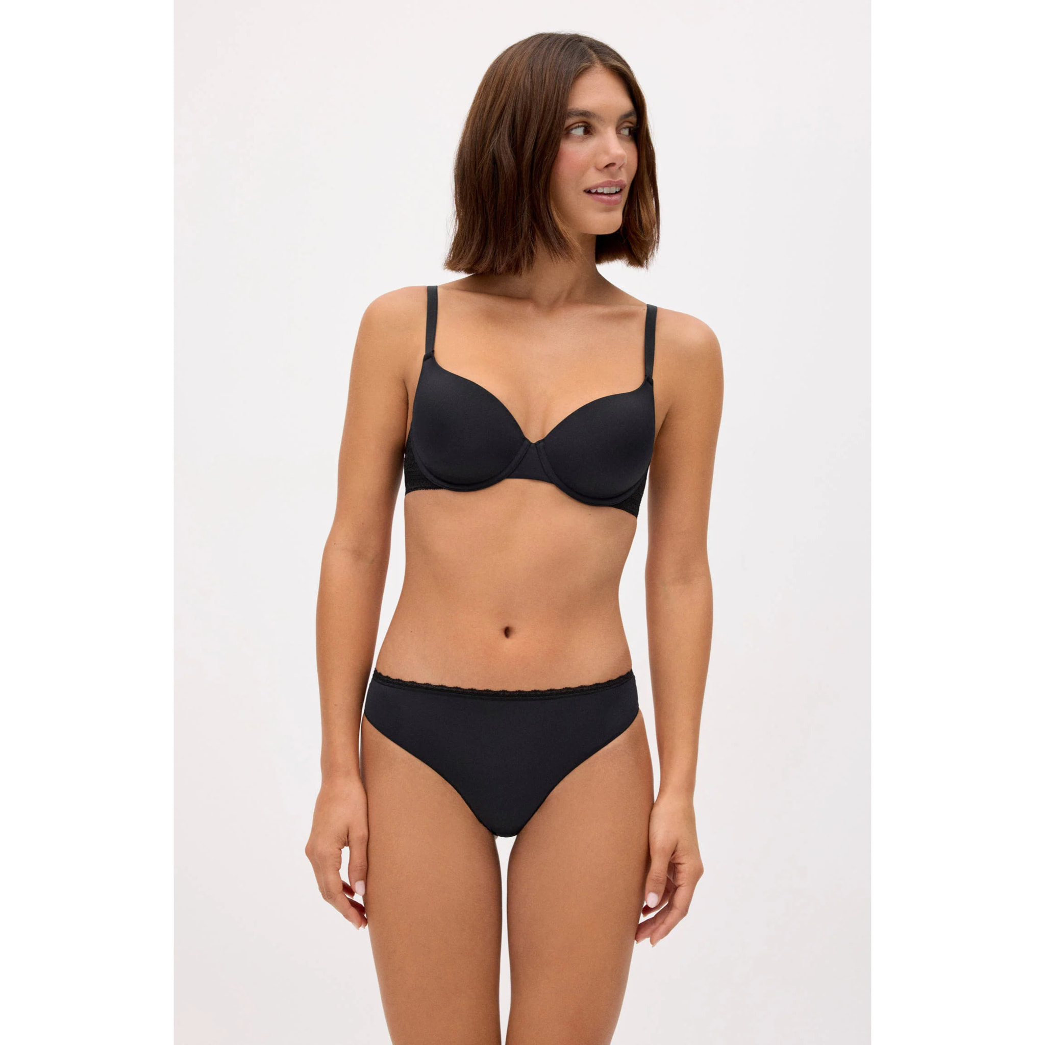 Reggiseno con ferretto e imbottitura Nero