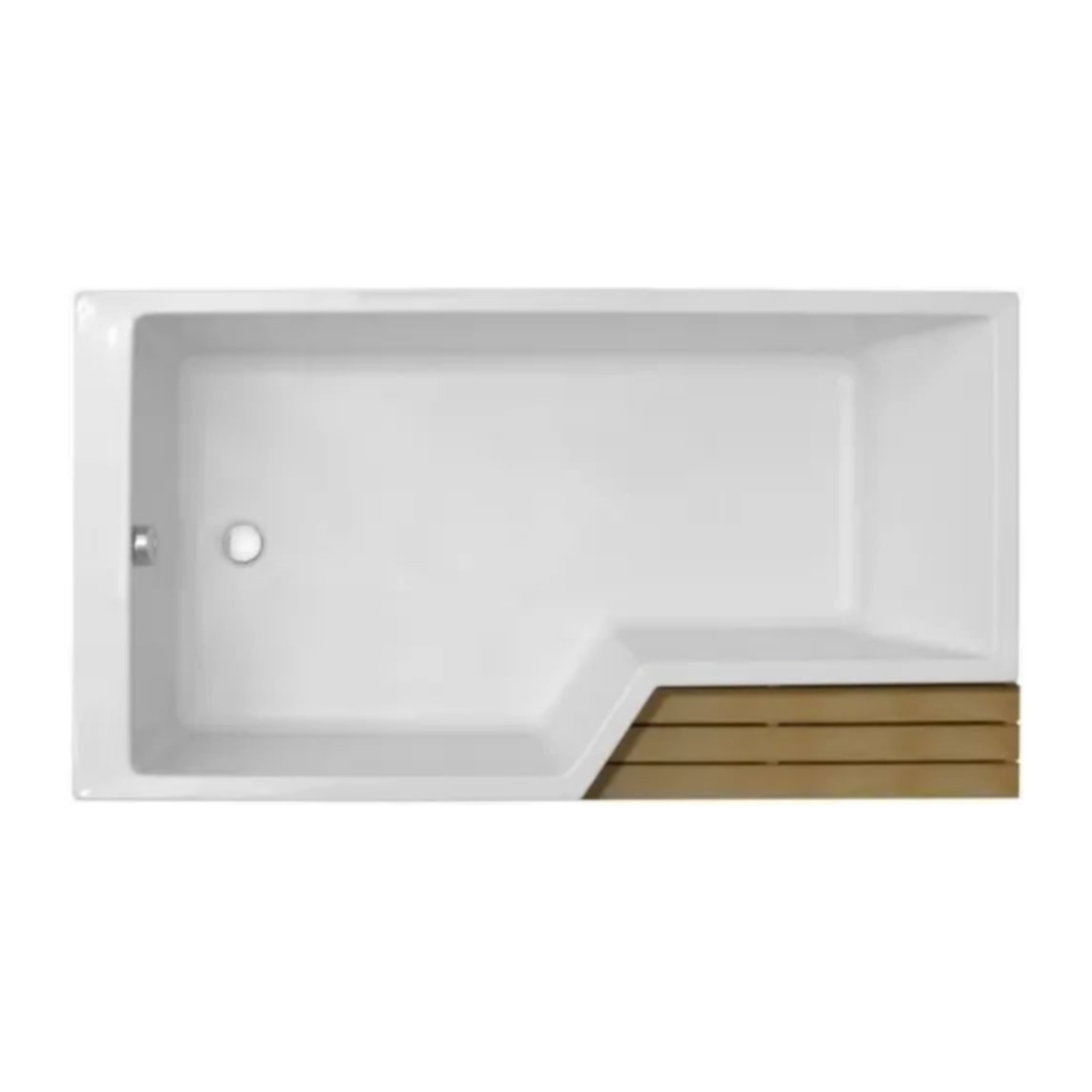 Baignoire bain douche 150 x 80 Neo version gauche