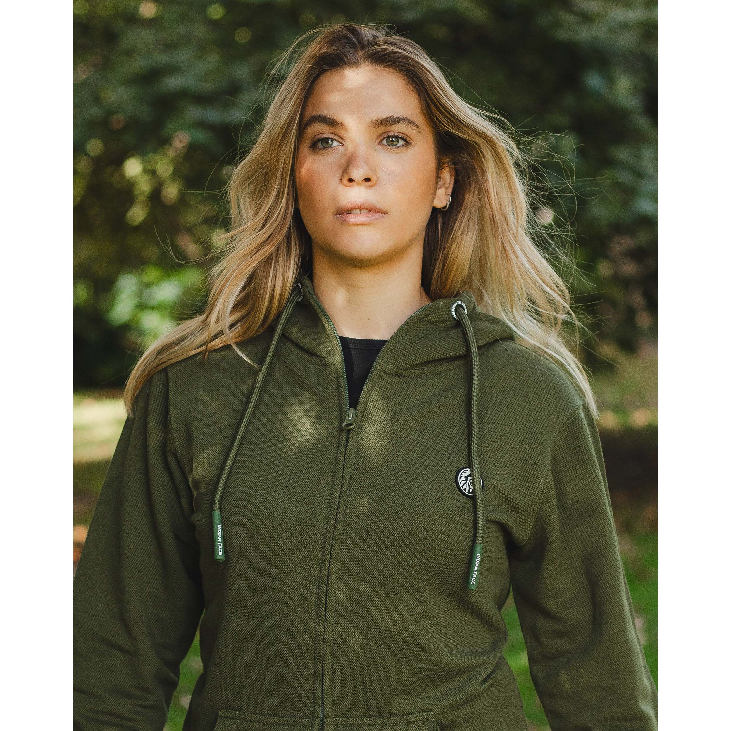 Sudaderas para hombre, mujer y niño The Indian Face Trek Terra Green