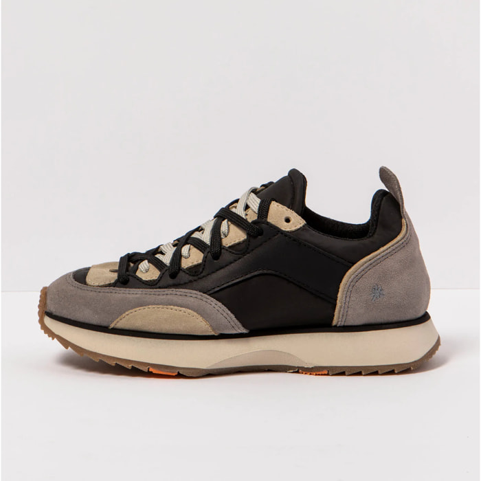 Zapatillas 1781 MULTI LEATHER GREY-BLACK/TURIN color Grey-black