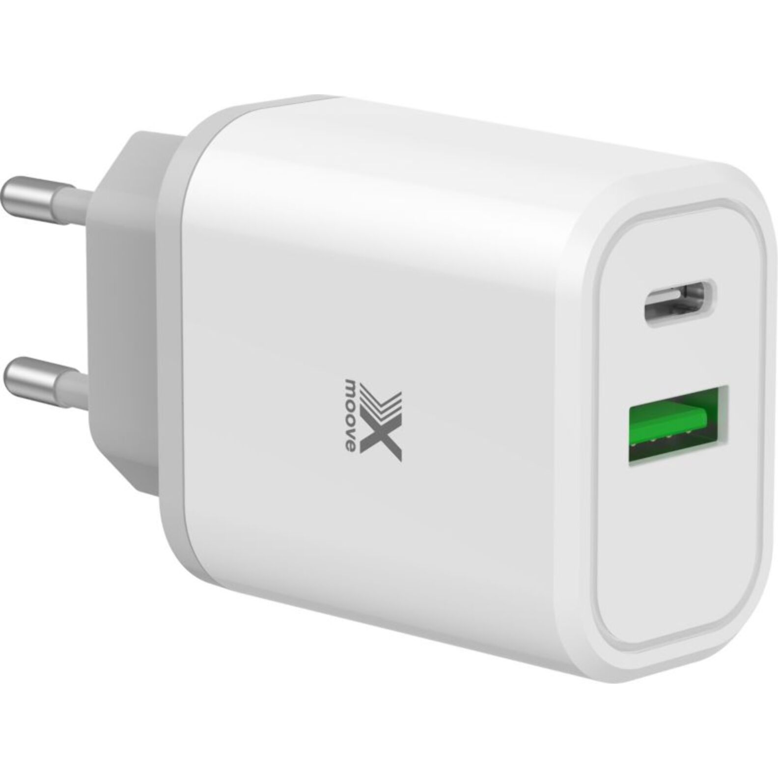 Chargeur secteur XMOOVE 30W USB-C et USB-A PowerDelivery