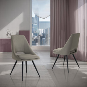 Oresteluchetta Set 2 Sedie ALBA GREY