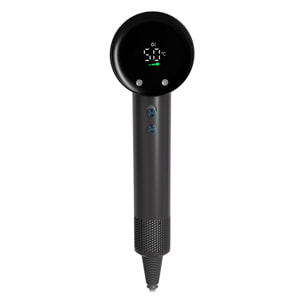 Secador de pelo con 1400W de potencia, modo frío y 3 niveles de aire caliente, todas ellas con 3 velocidades.