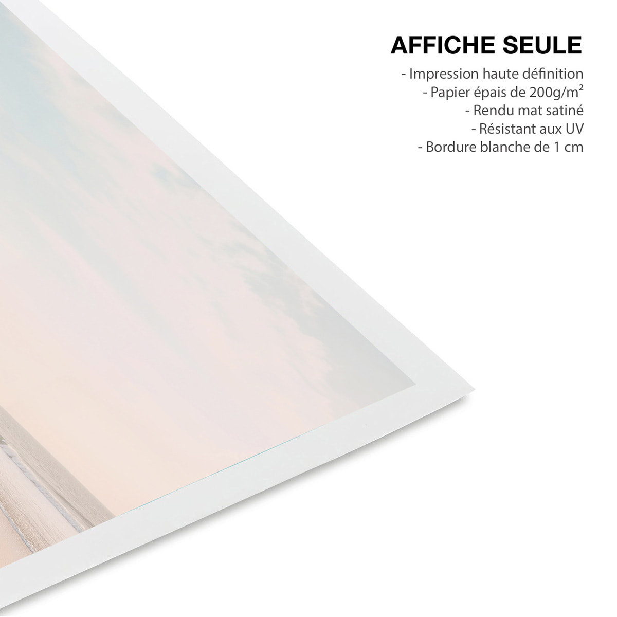 Affiche deco côte pacifique Affiche seule