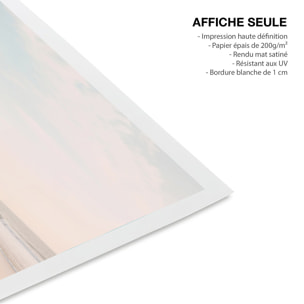 Affiche deco côte pacifique Affiche seule