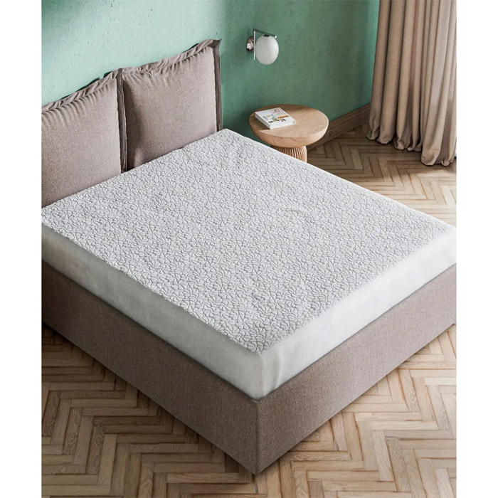 Coprimaterasso in cotone angoli elasticizzati altezza 30cm traspirante lavabile