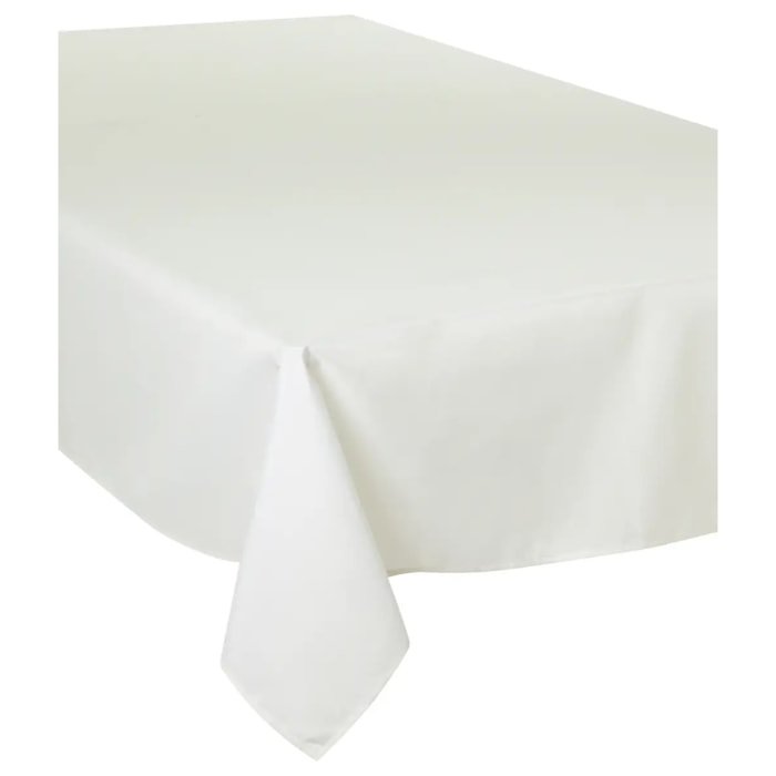 Nappe anti-tâche "Lallie" blanc ivoire 150x300cm