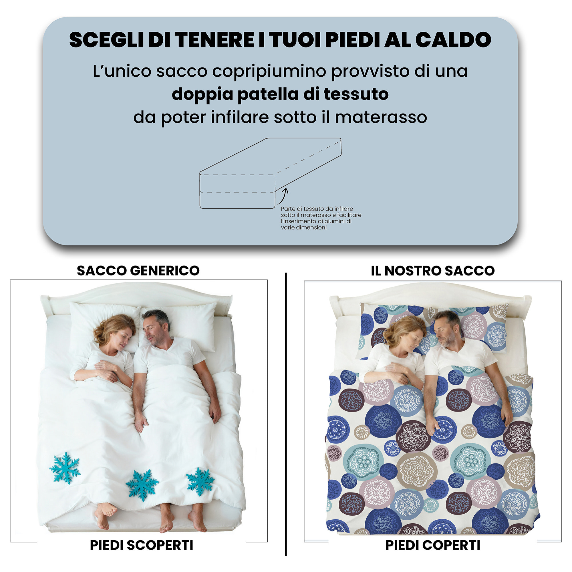 COPRIPIUMINO FANTASY, 100% Microfibra, No Stiro - MURRINE