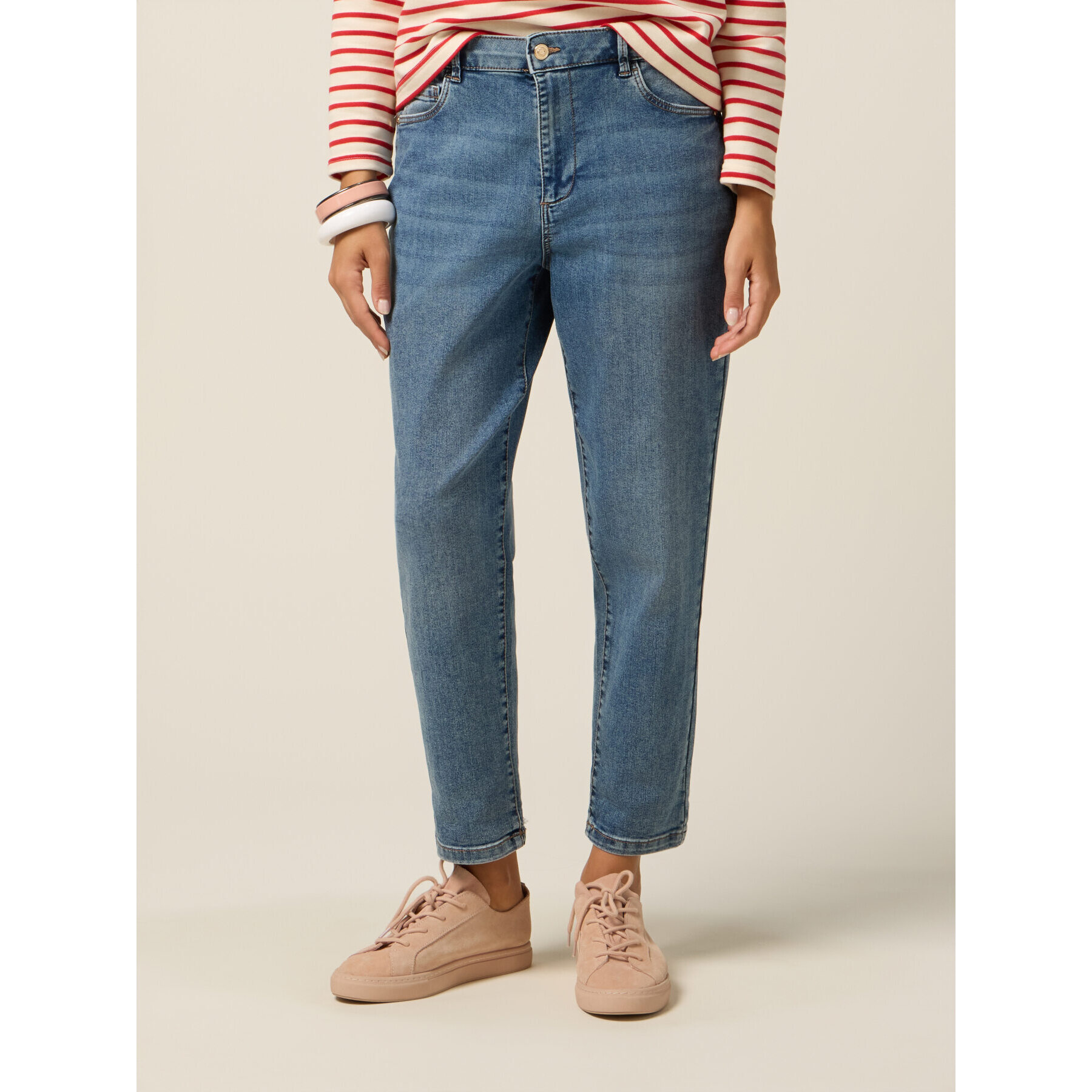 Oltre - Vaqueros boyslim - Light - blue