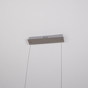 Forlight Colgante Rolly LED 28W Blanco Neutro - 4000K Níquel Satinado para Interior de Techo en Comedor, Salón, Cocina