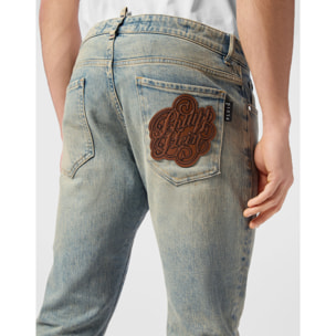 PHILIPP PLEIN Vaqueros de corte recto SIGNATURE