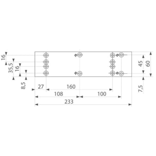 Plaque de montage A126 VACHETTE pour DC340/DC347 - 11164000