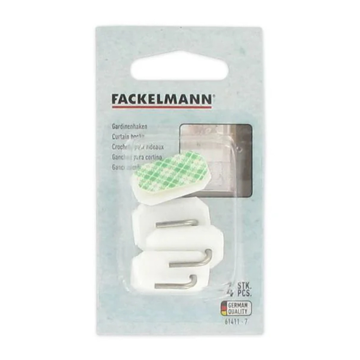 Lot de 4 crochets pour rideaux Fackelmann Tecno