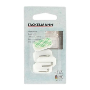 Lot de 4 crochets pour rideaux Fackelmann Tecno