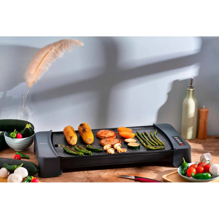 Plancha de cocina eléctrica JATA JEGR2851. Control electrónico. 4 temperaturas. 2600 W