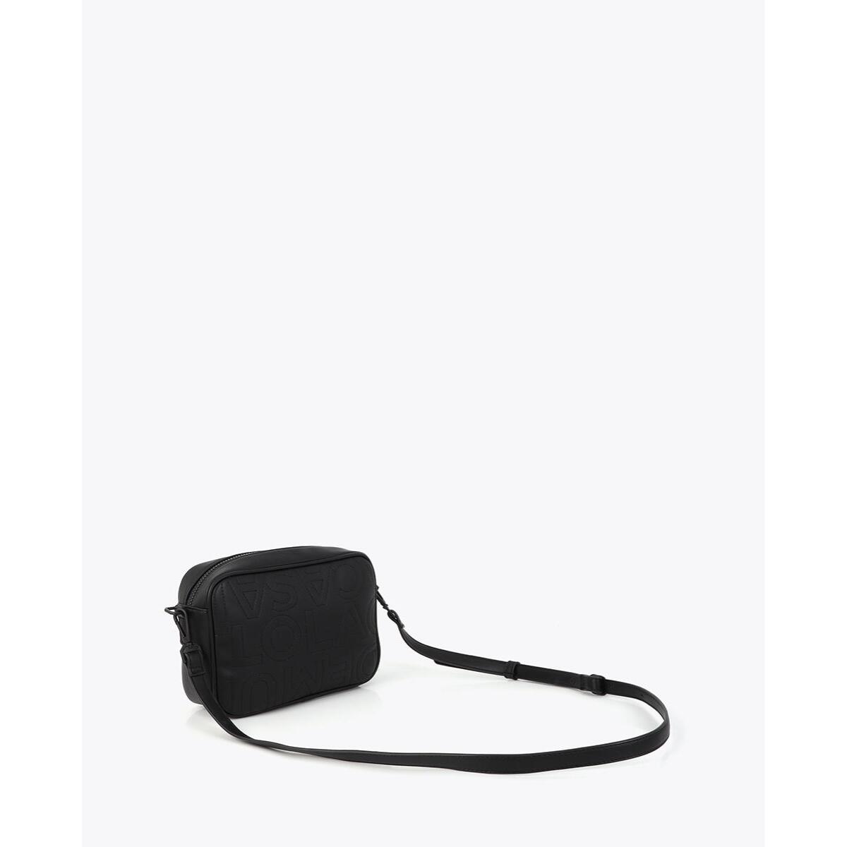 borsa a tracolla trapuntata nera