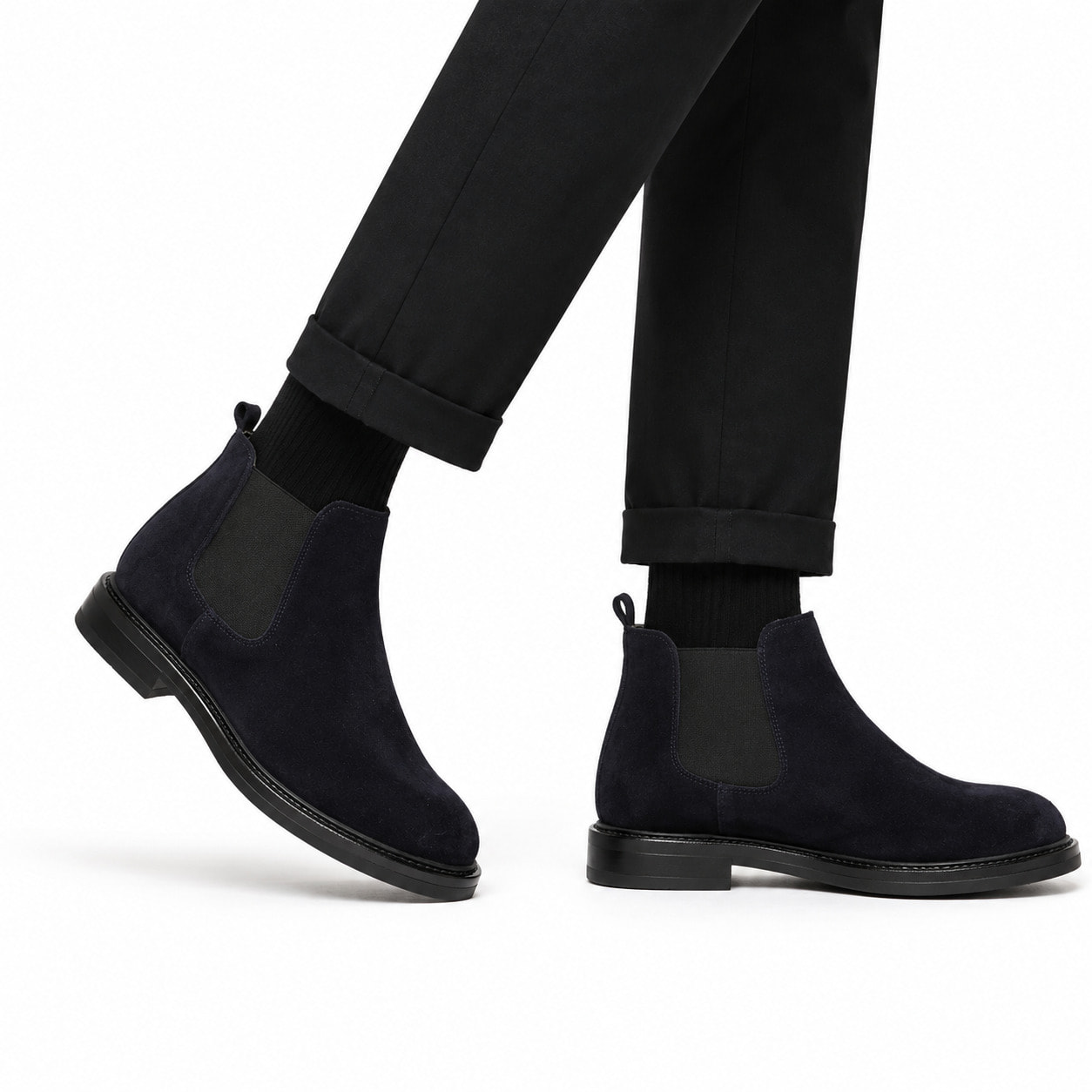 Beatles in camoscio con fascia elastica