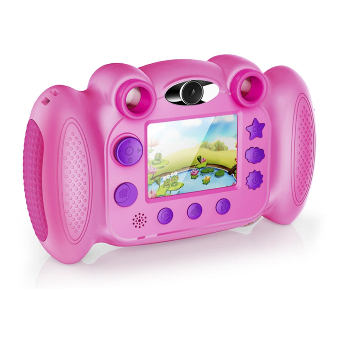 Cámara HD de 8 megapíxels para niños, con juegos, filtros y marcos creativos. Incluye micro SD de 32GB clase 10 Kingston