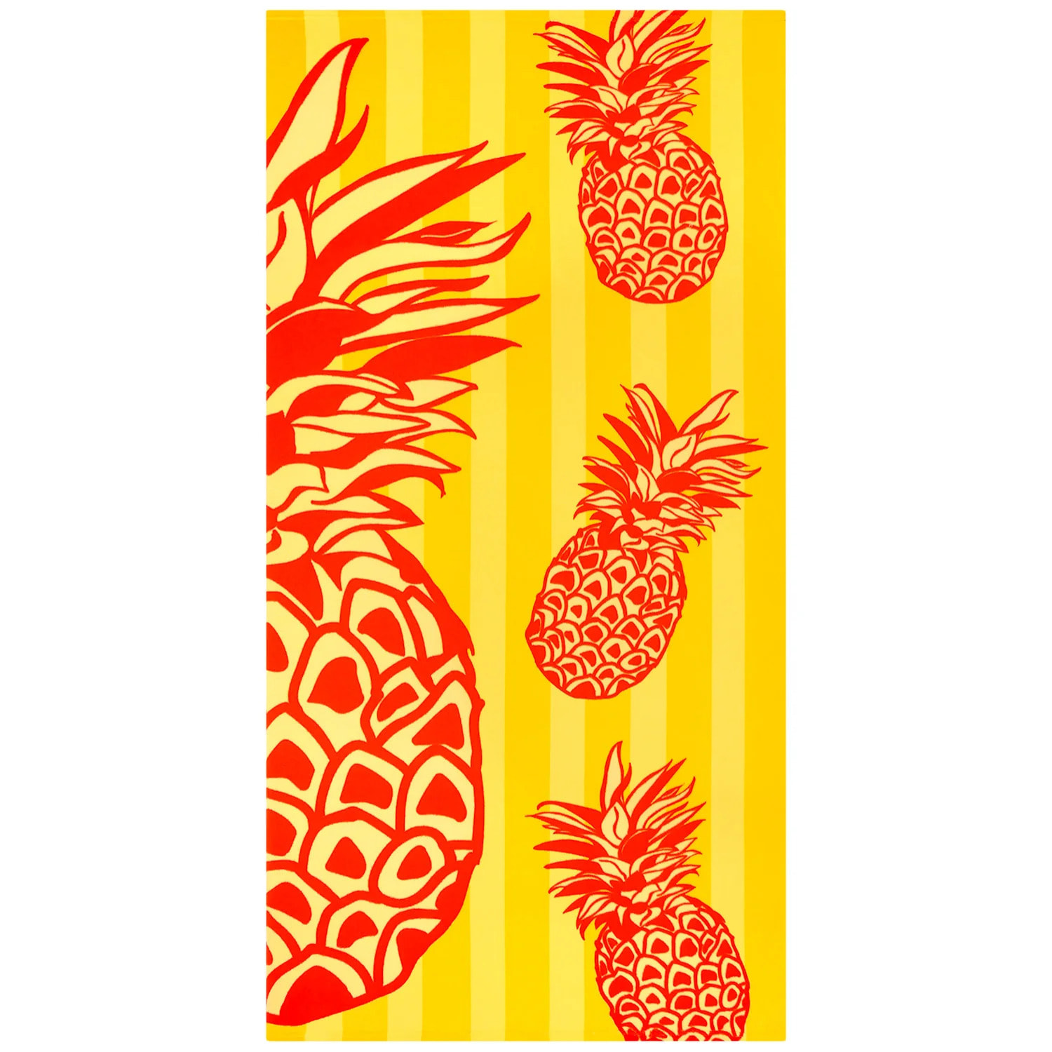 Serviette de plage microfibre enfant - Pop-Ananas - 75x150cm - 220g/m²