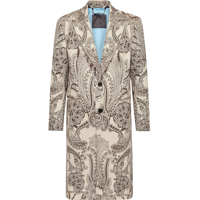 PHILIPP PLEIN ABRIGO LARGO PAISLEY