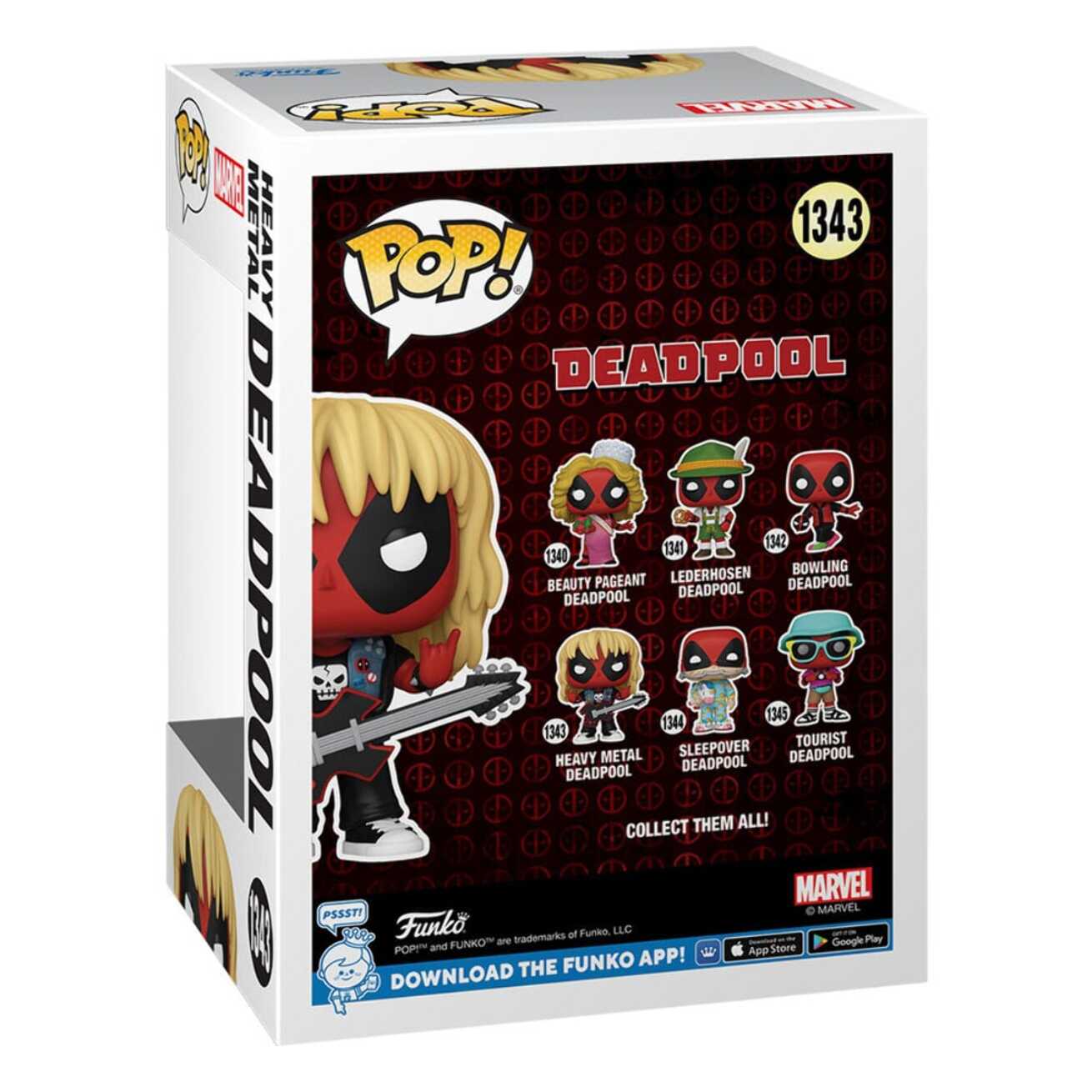 Deadpool Parodia Pop! Vinile Figura Metal Band 9 Cm Funko