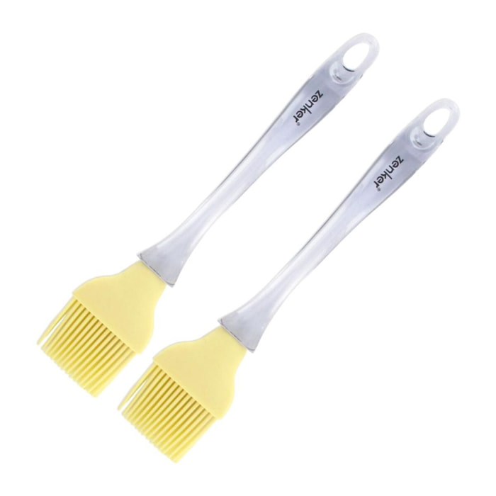 Ensemble de 2 Pinceaux de cuisine et de pâtisserie 24 cm en poils silicone Zenker Smart Pastry