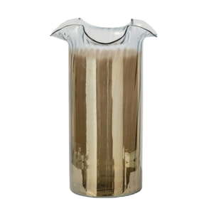 J-Line vase Smoked - verre - rouille/transparent - large