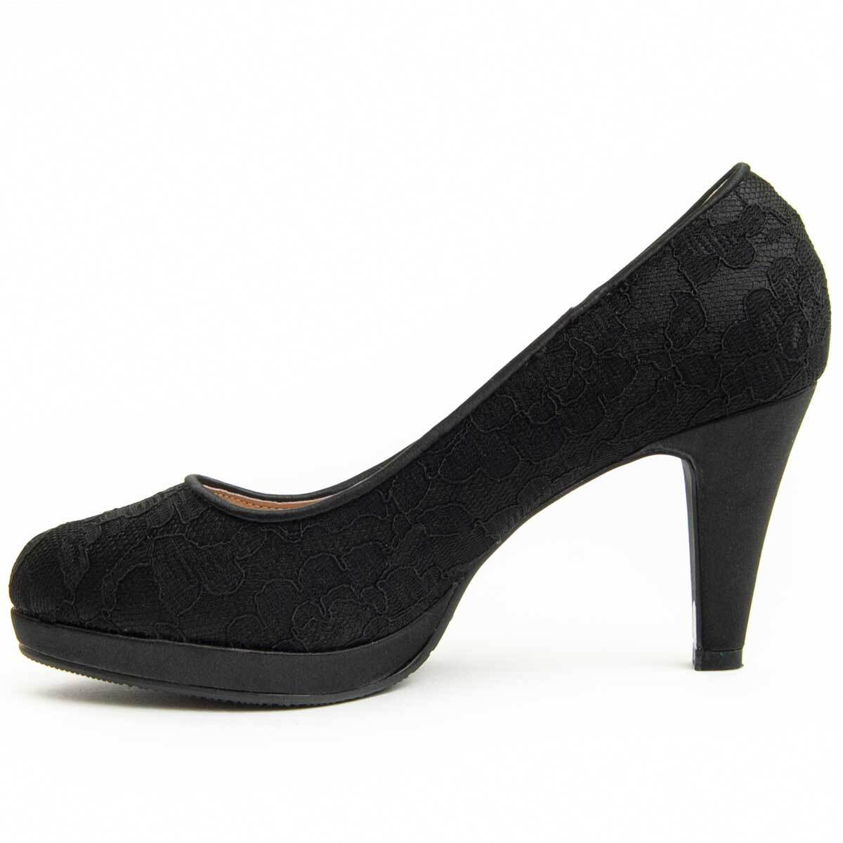 Zapato de tacón - Negro - Altura: 8 cm