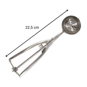 Set de 2 ustensiles de cuisine cuillère à glace inox Fackelmann Basic