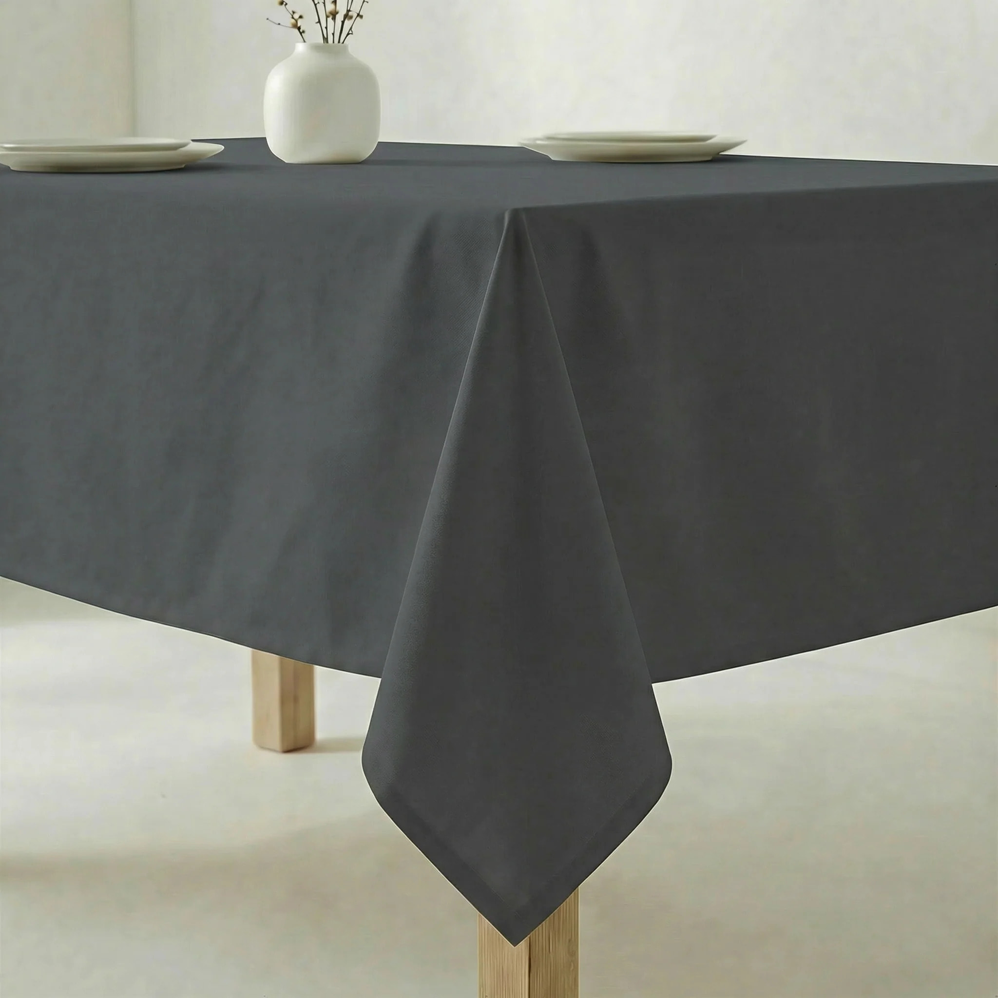Nappe antitache au toucher tissu imperméable GREY NIGHT