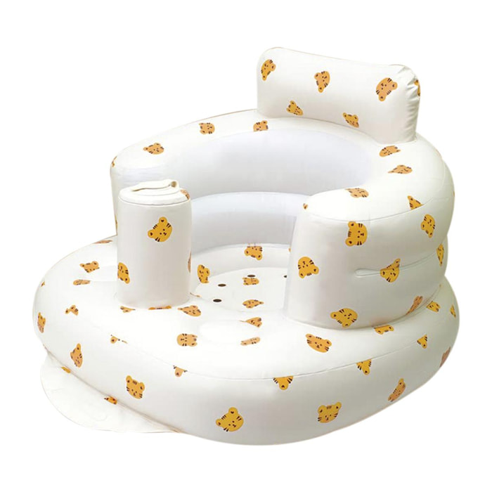 DAM Silla hinchable para bebés, diseño tigres. 58x47x35 Cm. Color: Tigre