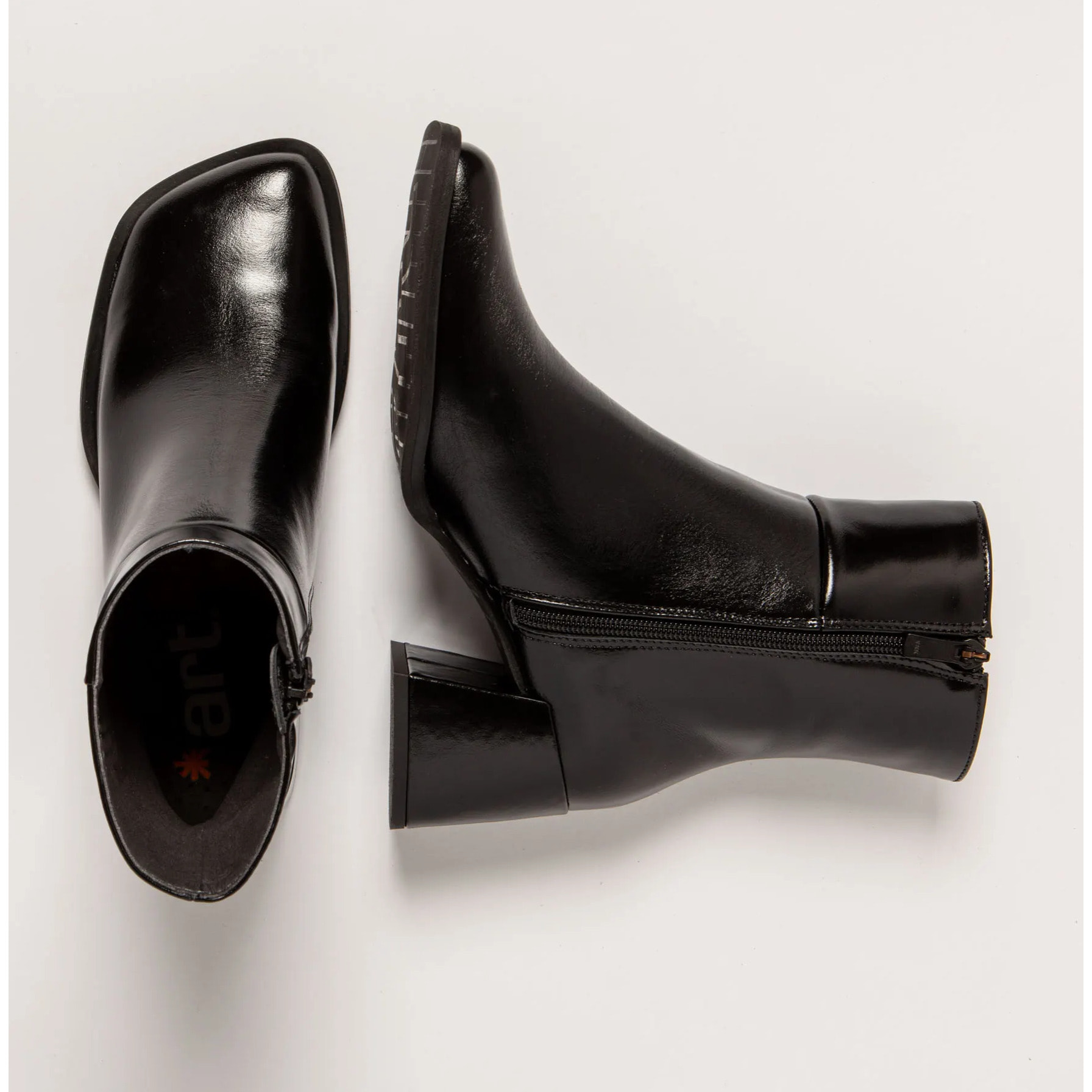 Botines 1706 NAPPA SHINNY BLACK/ VERONA color Black