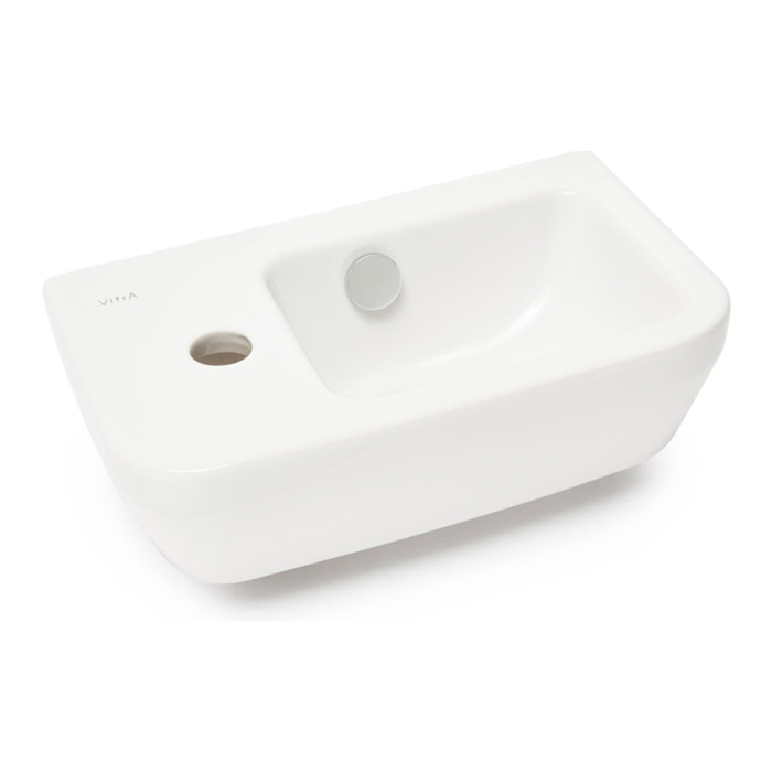 Intégra Lave-mains 37x22 cm, trou pour robinet à gauche, blanc (7090-003-0028)